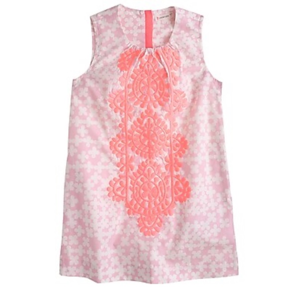 Crewcuts by J. Crew Girls' embroidered clover print dress - Picture 1 of 2
